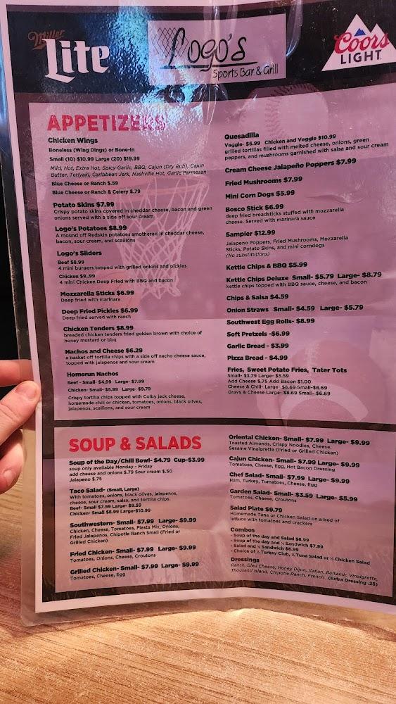 Logo's Sports Bar & Grill Menu image 3